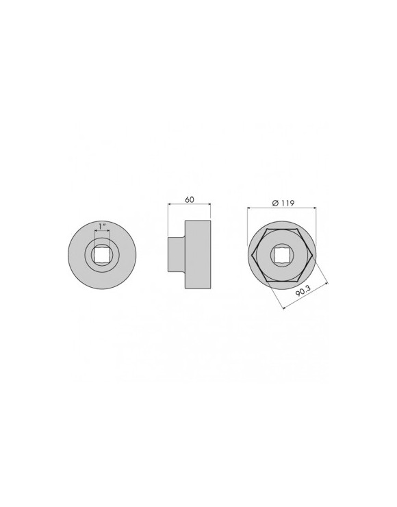 LLAVE PARA BUJES DE IVECO 90MM - GO1350