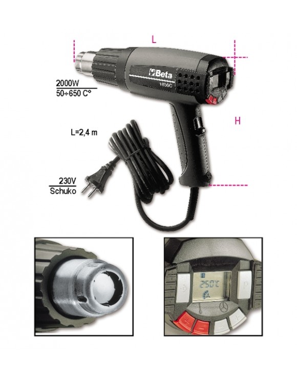 1850 C-PISTOLA TÉRMICA REGUL.ELECTRÓNICA