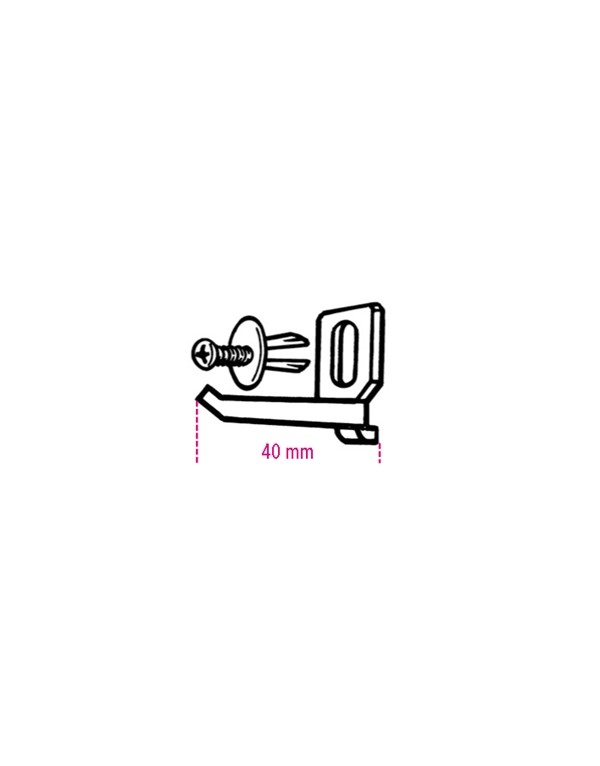 KIT/GPS-KIT GANCHO + TORNILLOS VE1