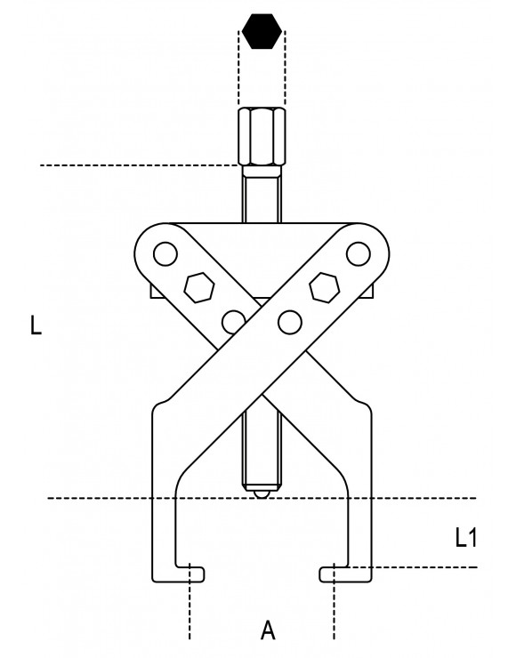 EXTRACTORES DOS PATAS TIPO LIGERO 1508 /1-2
