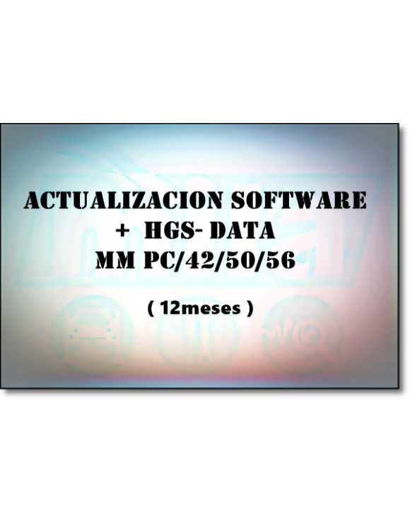ACTUALIZACION SOFTWARE + HGS-DATA MM PC/42/50/56