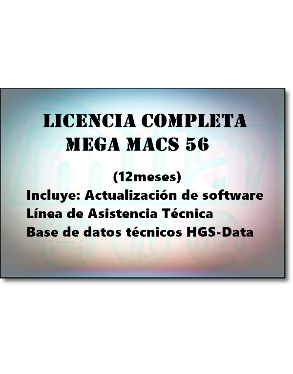 LICENCIA COMPLETA MEGA MACS 56